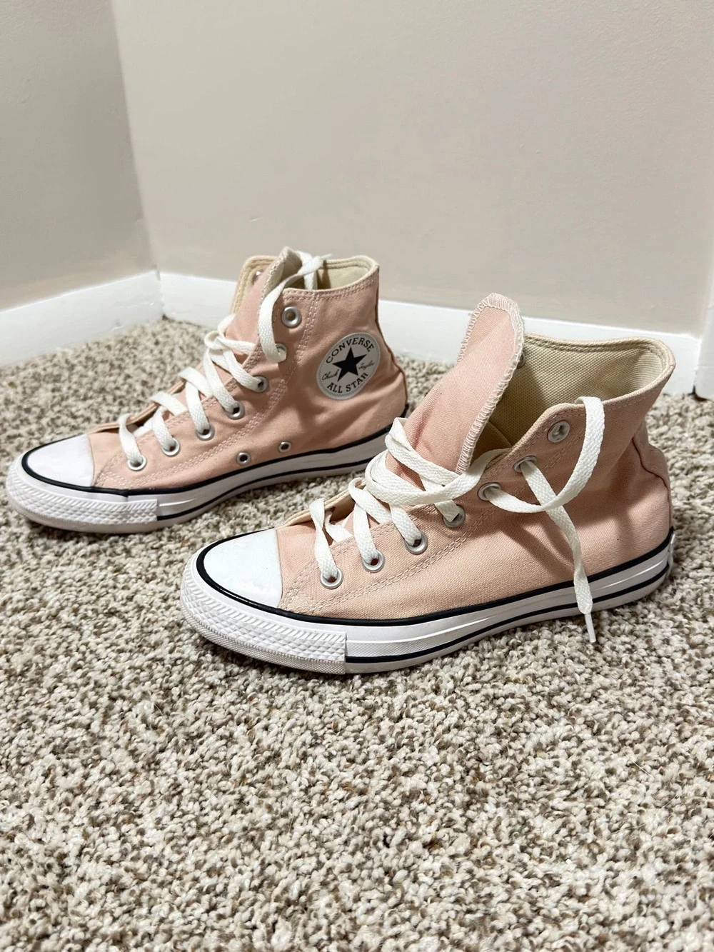 Converse Pink High-Top Canvas Sneakers